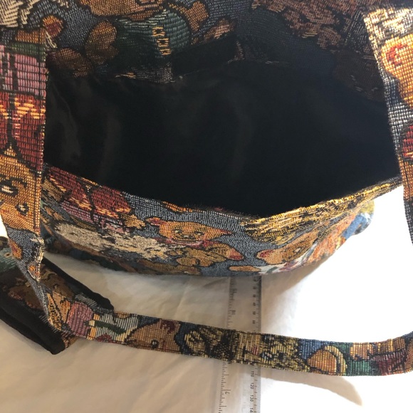 Vintage Mirano Bear Large Tapestry Tote with Vintage phone case 14 x 12” - Picture 8 of 13